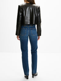 Ryder Crew Jacket,BRANDON MAXWELL,BLACK,Image 3