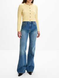 Riley Cardigan,DENIMIST,WASHED YELLOW,Image 2