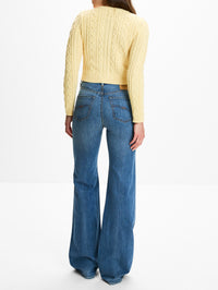 Riley Cardigan,DENIMIST,WASHED YELLOW,Image 3