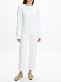 Nina Crewneck Sweater,KALLMEYER,CHALK,Image 2