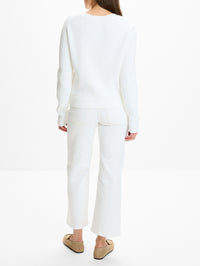 Nina Crewneck Sweater,KALLMEYER,CHALK,Image 3