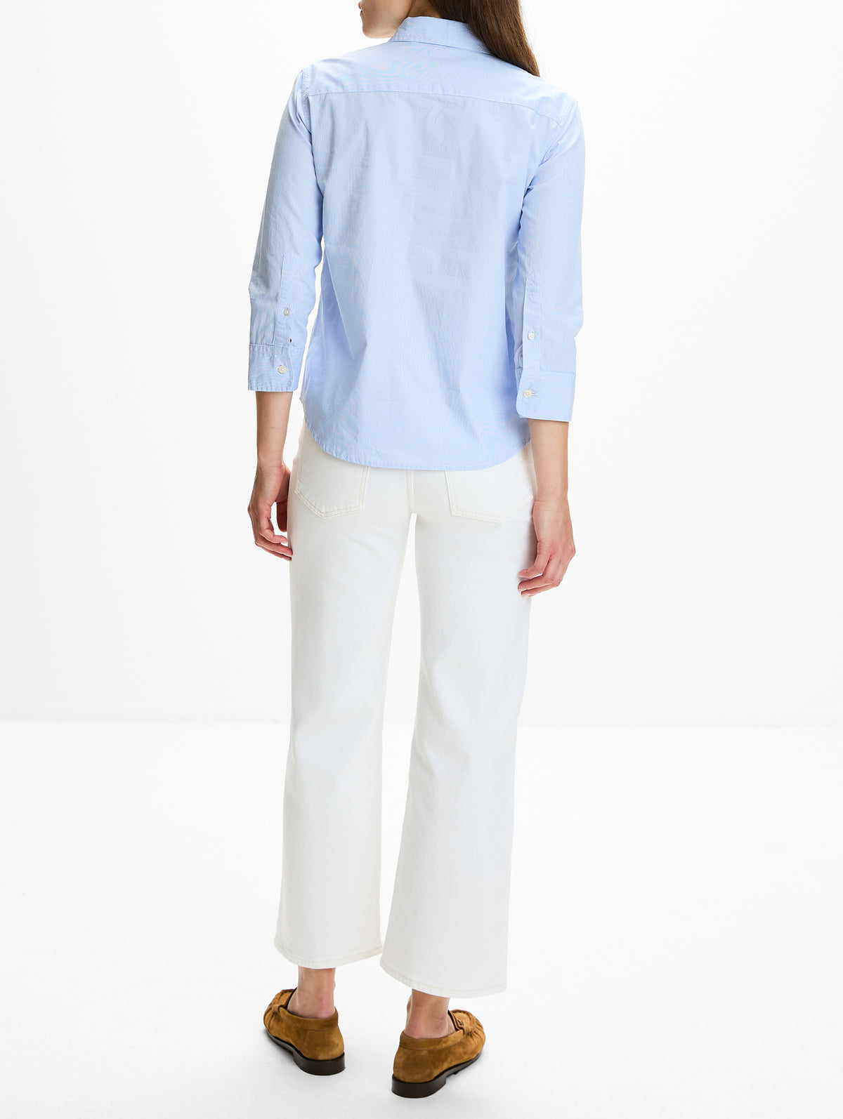 Adrienne Shrunken Shirt,DENIMIST,LIGHT BLUE MICRO,Image 3