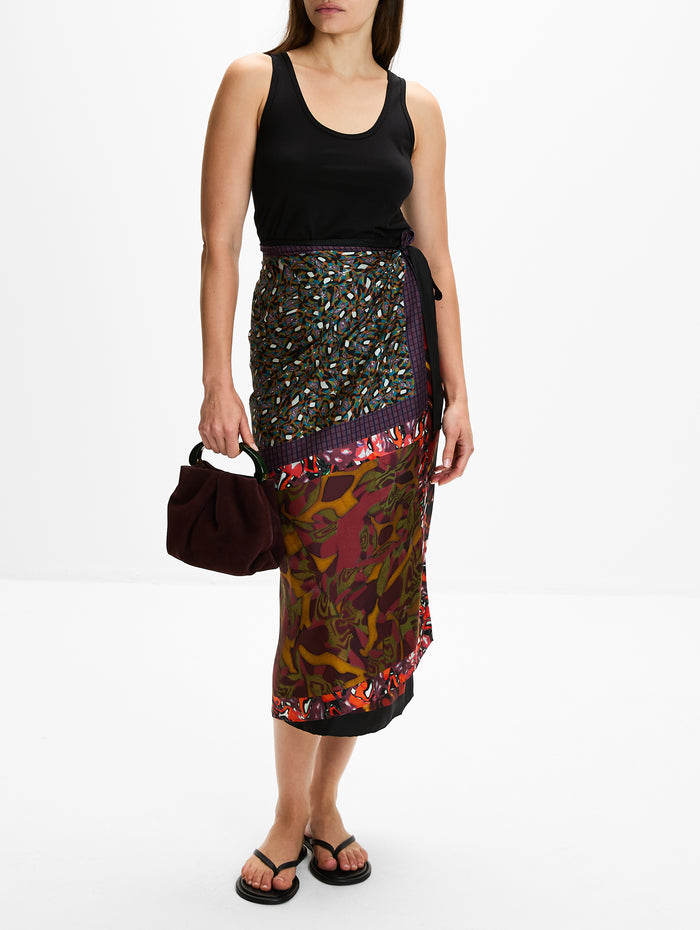 Top Handle Clutch,DRIES VAN NOTEN,DARK PURPLE,Image 1