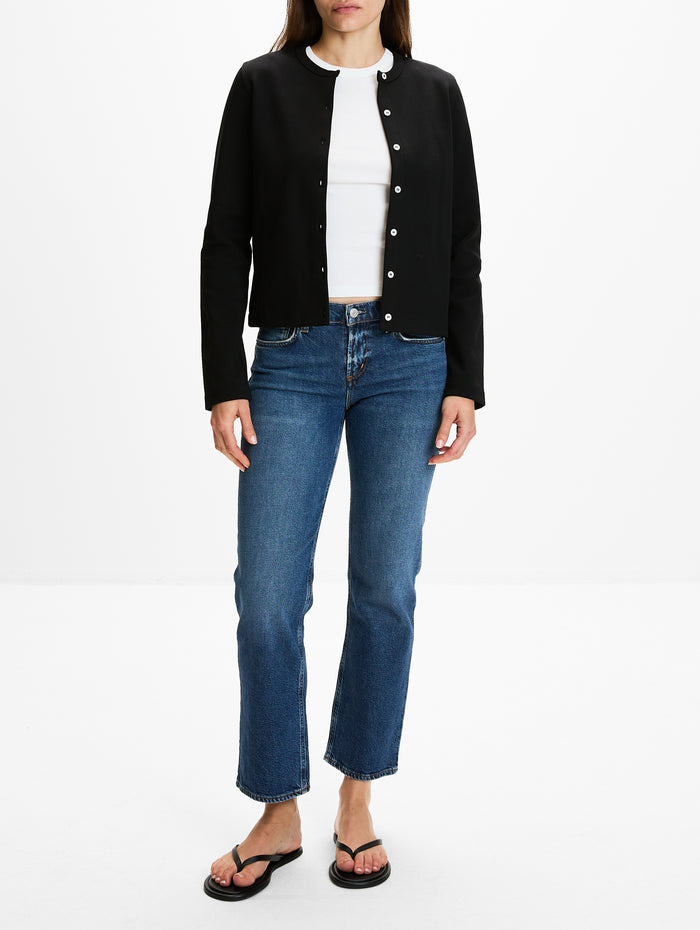 Poppy Cardigan,FLORE FLORE,BLACK,Image 1