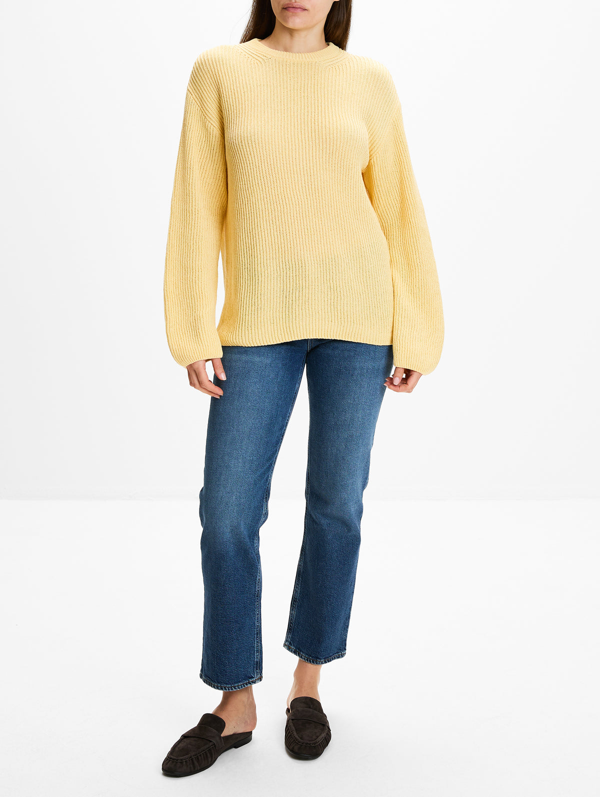 Draped Sweater,ANOTHER TOMORROW,SUN,Image 2