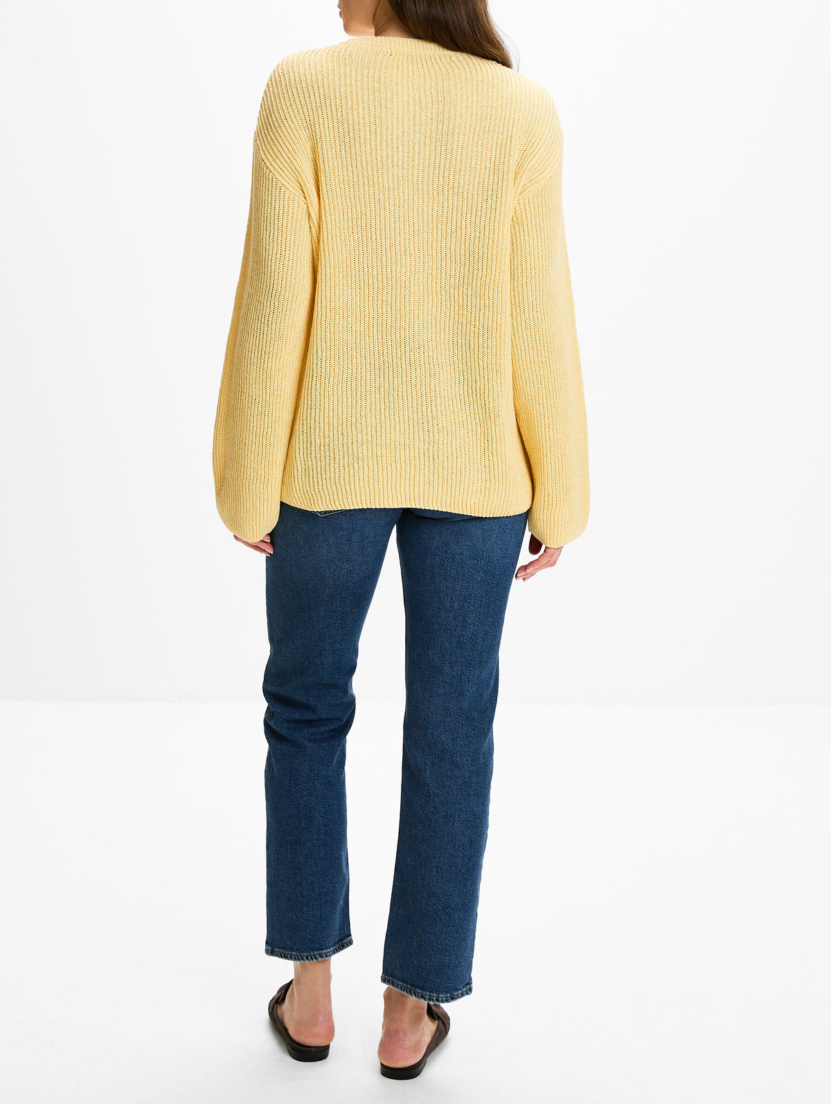 Draped Sweater,ANOTHER TOMORROW,SUN,Image 3