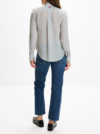 Collar Shirt,THOM BROWNE,MEDIUM GREY,Image 3