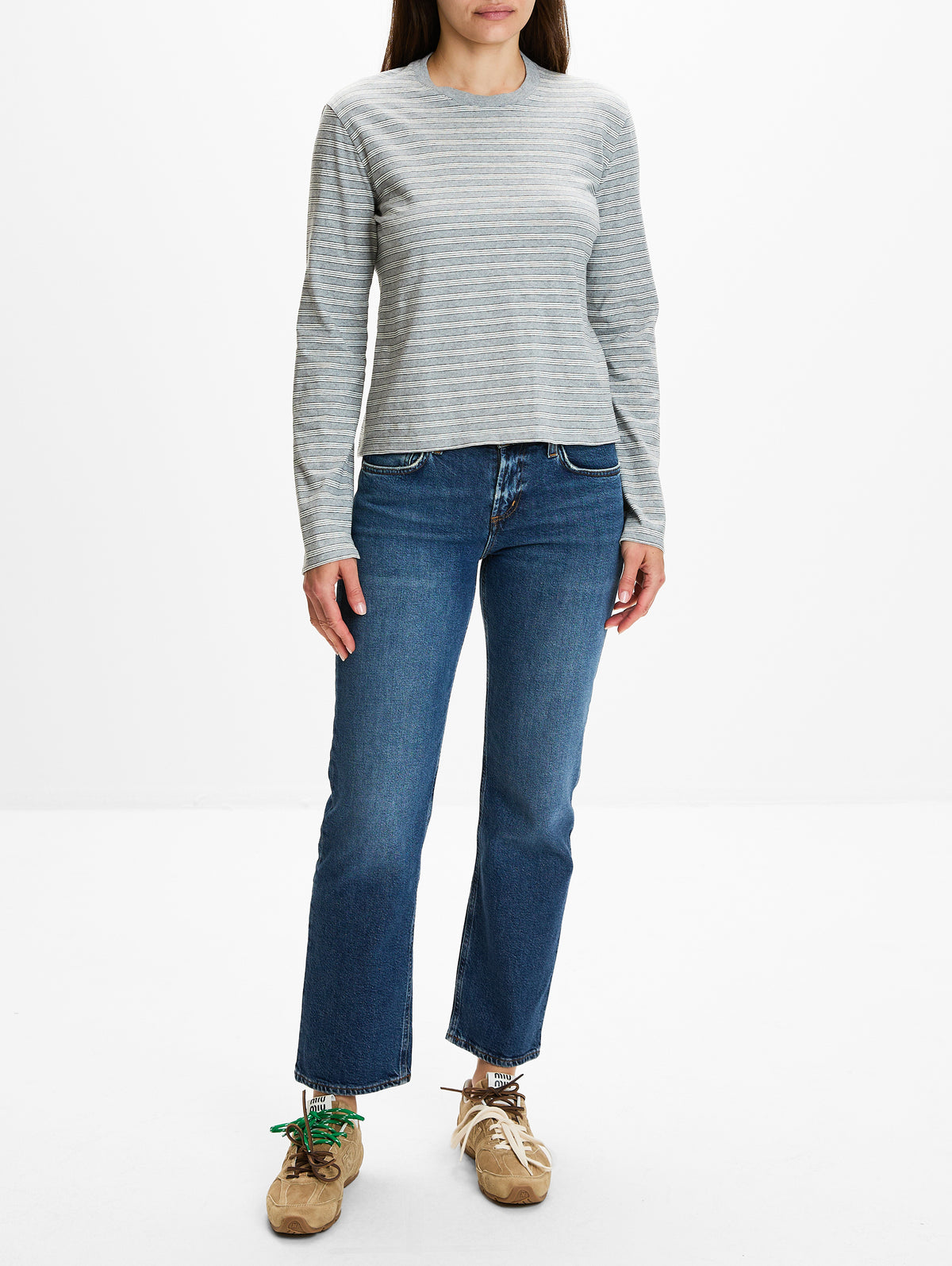 Wynn Long Sleeve T Shirt,KALLMEYER,HEATHER STRIPE,Image 2