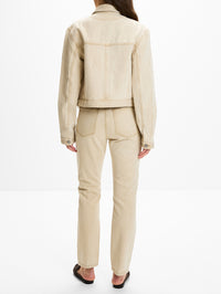 Tomer Collared Denim Jacket,KHAITE,DUMAS,Image 3