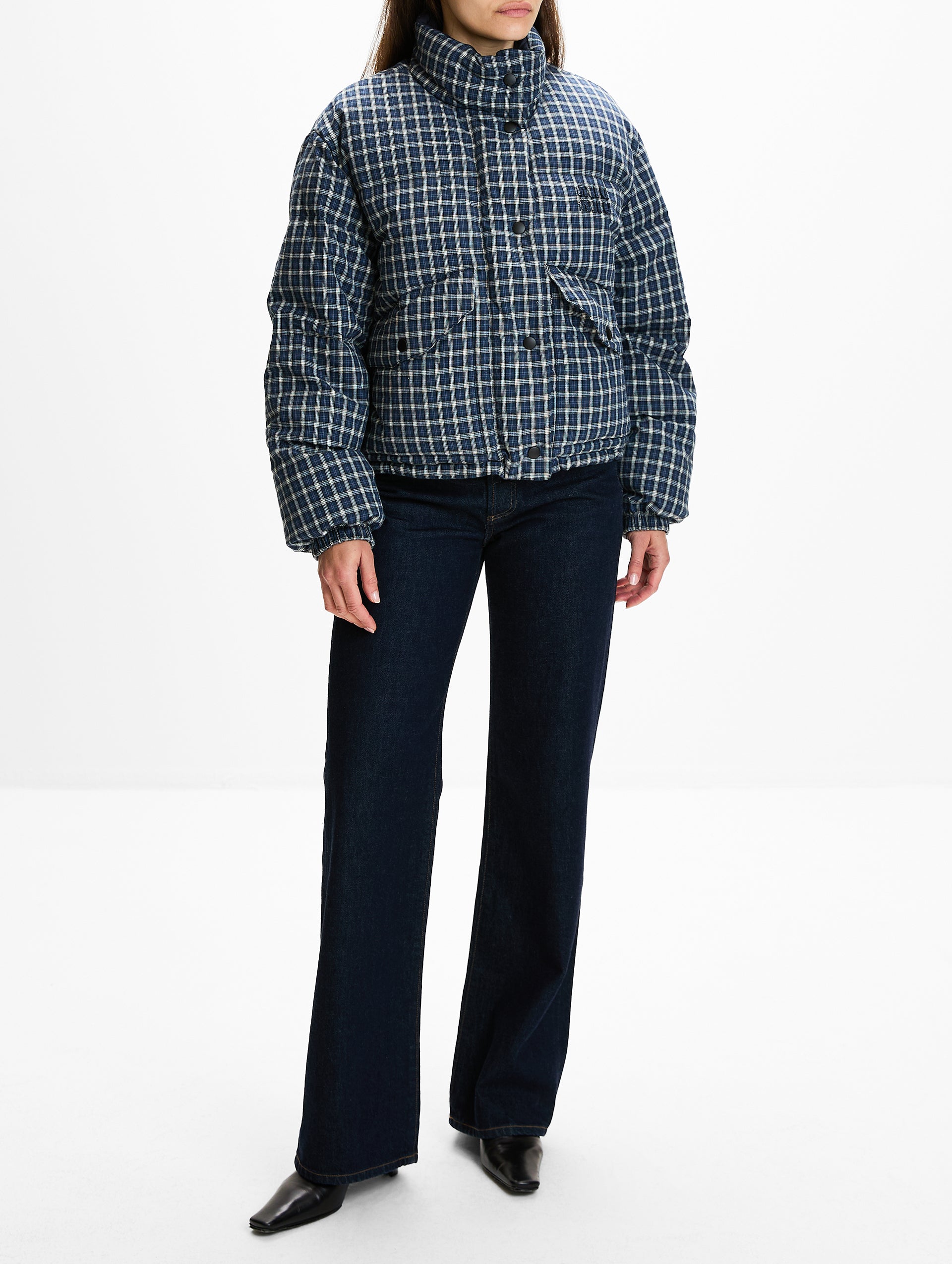 Reversible Flannel Jacket | MIU MIU | elysewalker