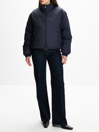 Reversible Flannel Jacket,MIU MIU,BLUE WHITE,Image 4