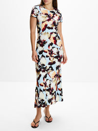 Bias Day Dress,MONIQUE LHUILLIER,AMBER LILY,Image 2