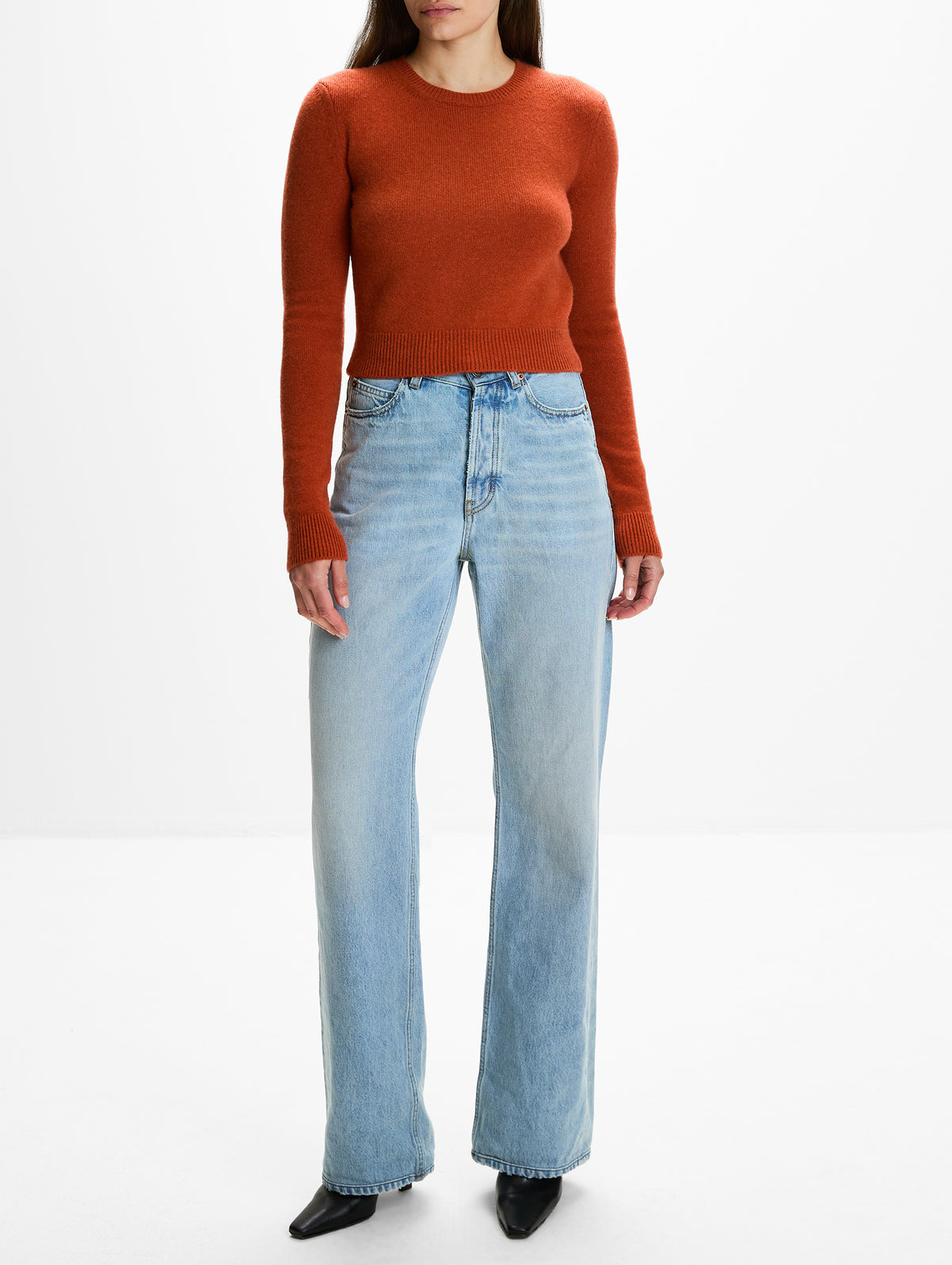 Cashmere Top,SAINT LAURENT,TERRE DE SIENNE,Image 2