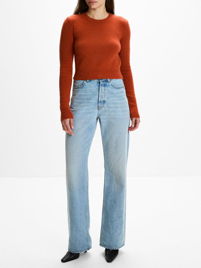 Cashmere Top,SAINT LAURENT,TERRE DE SIENNE,Image 1