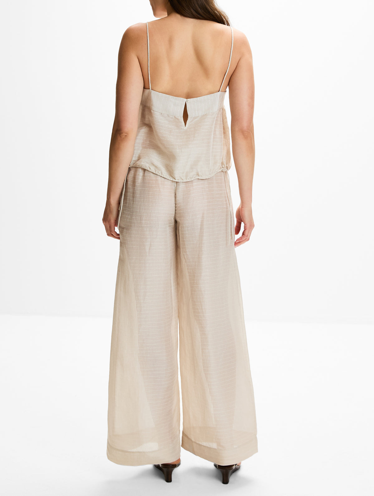 Woven Cami Top,ST AGNI,SOFT ASH,Image 3