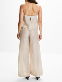 Woven Cami Top,ST AGNI,SOFT ASH,Image 3