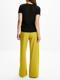Crepe Colby Pant,LA LIGNE,PISTACHIO,Image 4
