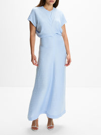 Slouch Waist Dress,TOTÉME,SKY,Image 2