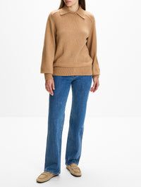 Jackson Sweater,KHAITE,CAMEL,Image 2