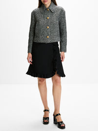 Chevron Jacket,VALENTINO GARAVANI,AVORIO NERO,Image 2