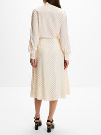 Star Stripe Skirt,VALENTINO GARAVANI,VANILLA/MULTI,Image 4