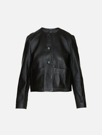 Ophelie Leather Jacket,NILI LOTAN,BLACK,Image 1