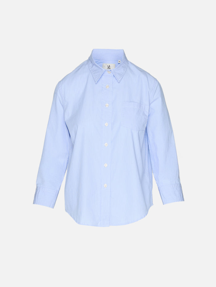 Adrienne Shrunken Shirt,DENIMIST,LIGHT BLUE MICRO,Image 1