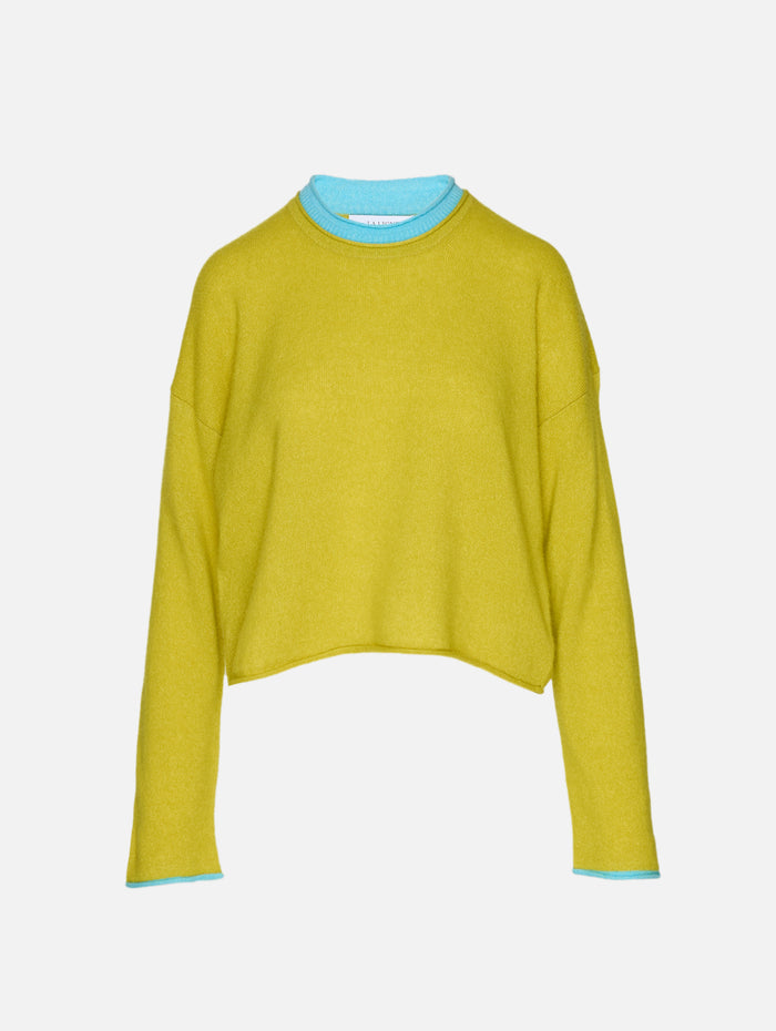 Dominick Sweater,LA LIGNE,KEYLIME/LIGHT BLUE,Image 1