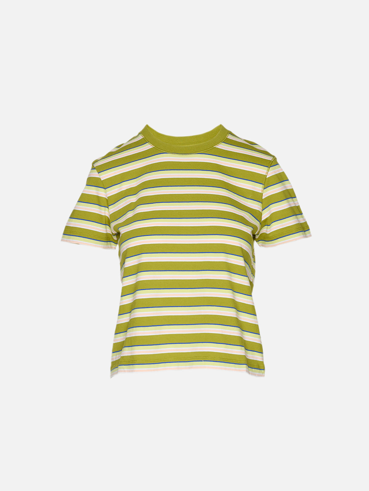 Stripe Mol Tee,LA LIGNE,PISTACHIO MULTI,Image 1