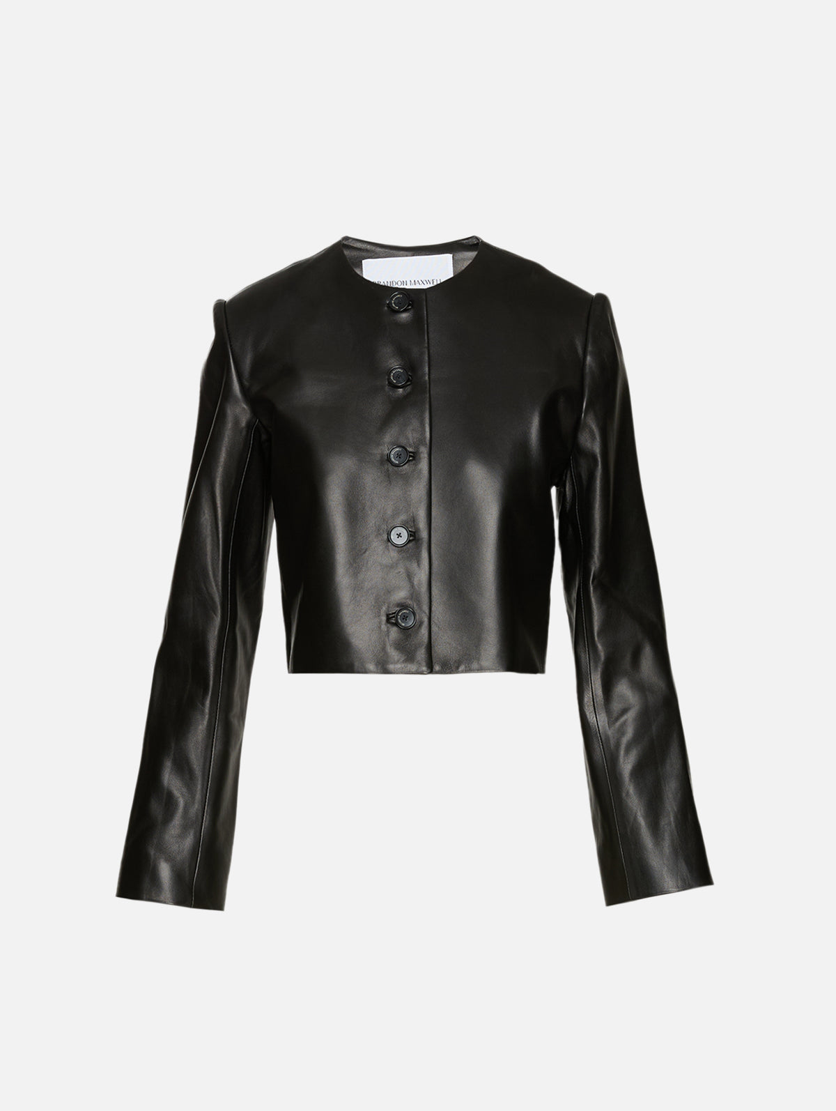 Ryder Crew Jacket,BRANDON MAXWELL,BLACK,Image 1