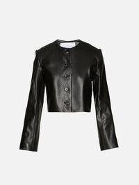 Ryder Crew Jacket,BRANDON MAXWELL,BLACK,Image 1
