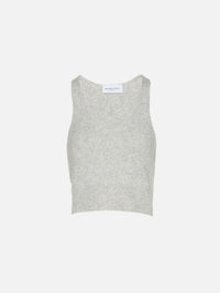 Reese V Neck Tank Top,BRANDON MAXWELL,CLOUD GREY,Image 1