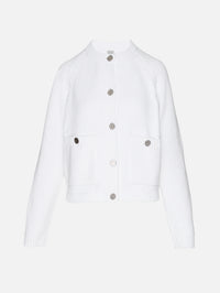 Hammered Cardigan,TOTÉME,WHITE,Image 2