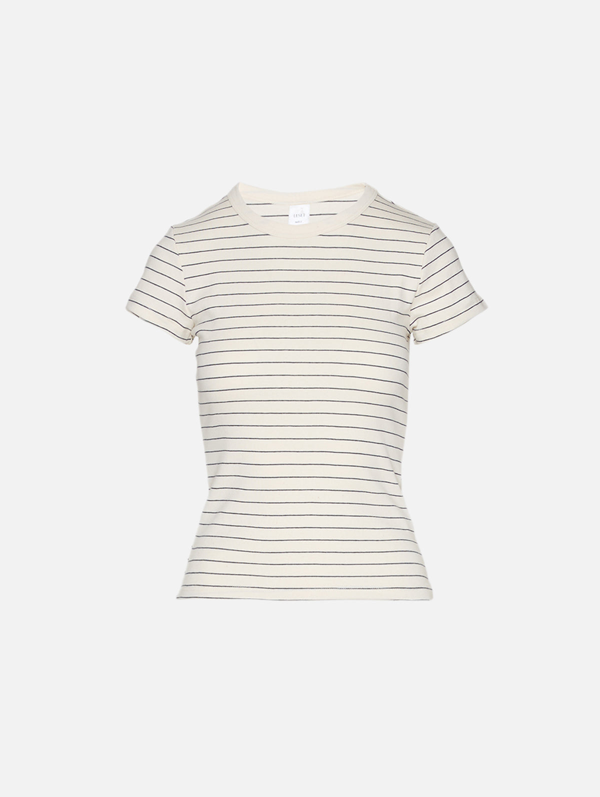 Nando Stripe Slim Fit Tee,LESET,NATURAL/MIDNIGHT STRIPE,Image 2