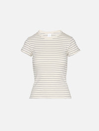 Nando Stripe Slim Fit Tee,LESET,NATURAL/MIDNIGHT STRIPE,Image 1