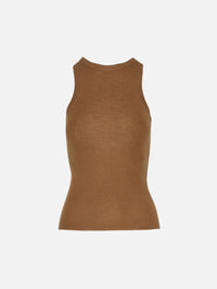 Knit Tank Top,CO,GINGER,Image 2