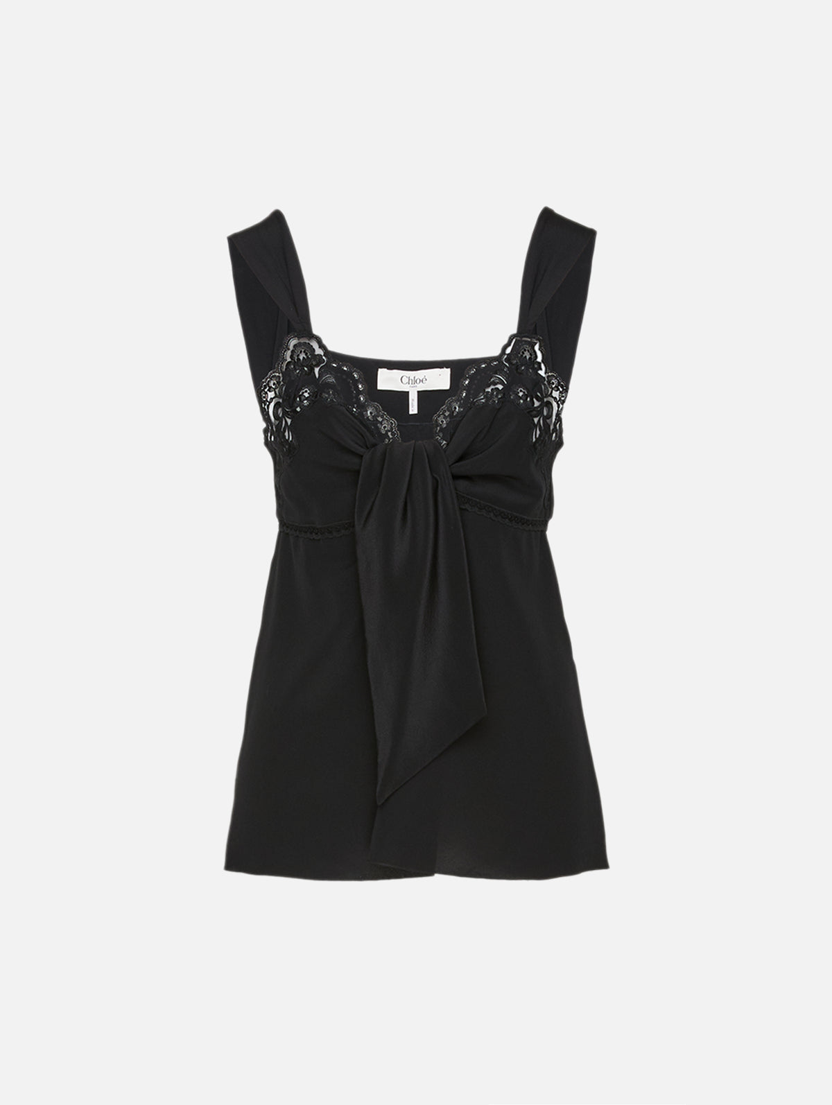 Lace Blouse,CHLOÉ,BLACK,Image 2