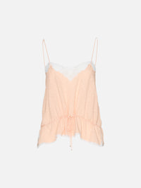 Lace Cami Top,CHLOÉ,DELICATE PINK,Image 1