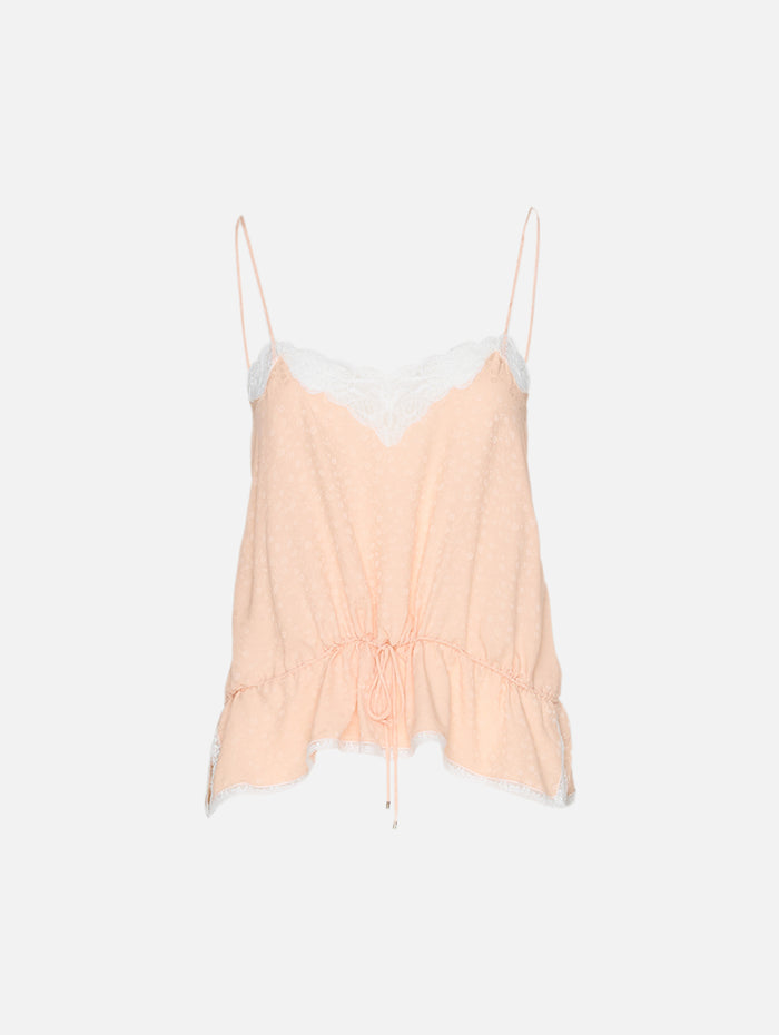 Lace Cami Top,CHLOÉ,DELICATE PINK,Image 1