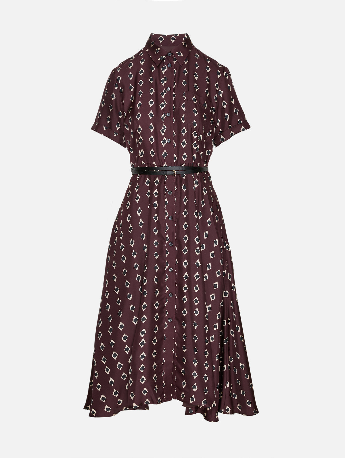Kiera Dress,ALTUZARRA,DEEP CHERRY DIAMOND,Image 2