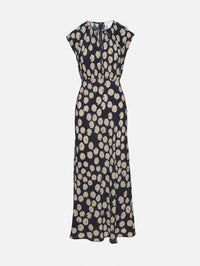 Long Pattern Dress,MAX MARA,ULTRAMARINE,Image 1