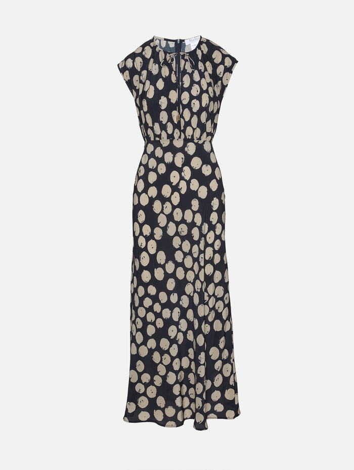 Long Pattern Dress,MAX MARA,ULTRAMARINE,Image 1