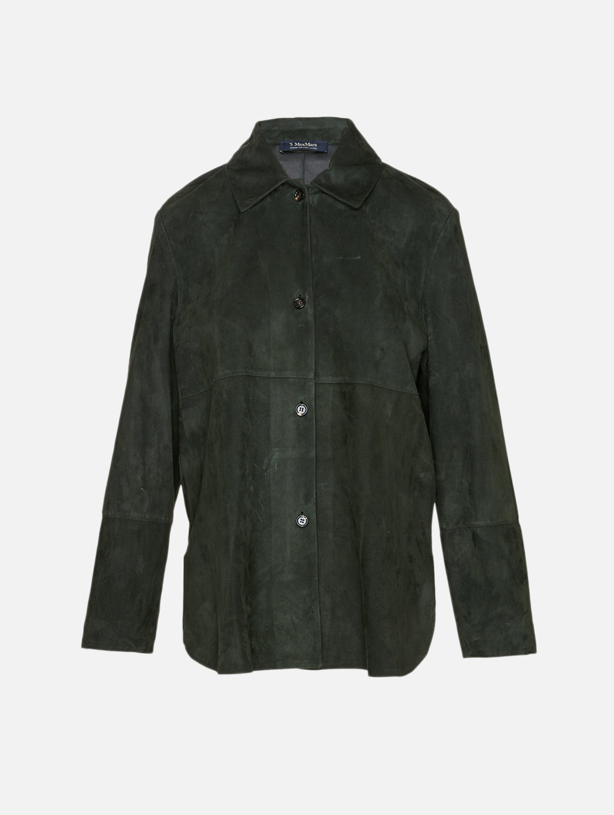 Leather Jacket,MAX MARA,GREEN,Image 1