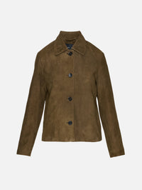Irine Suede Jacket,PROENZA SCHOULER,CYPRESS,Image 1