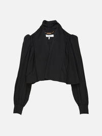 Cropped Jacket,CHLOÉ,BLACK,Image 1