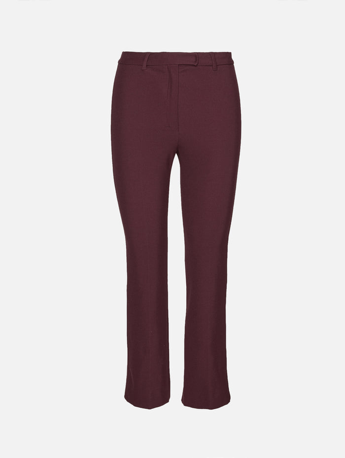 Short Sleeve Sweater,MAX MARA,BORDEAUX,Image 1
