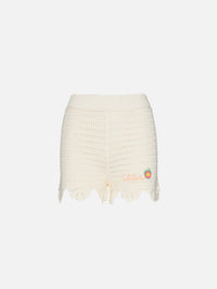 Crochet Short,CHLOÉ,ICONIC MILK,Image 1