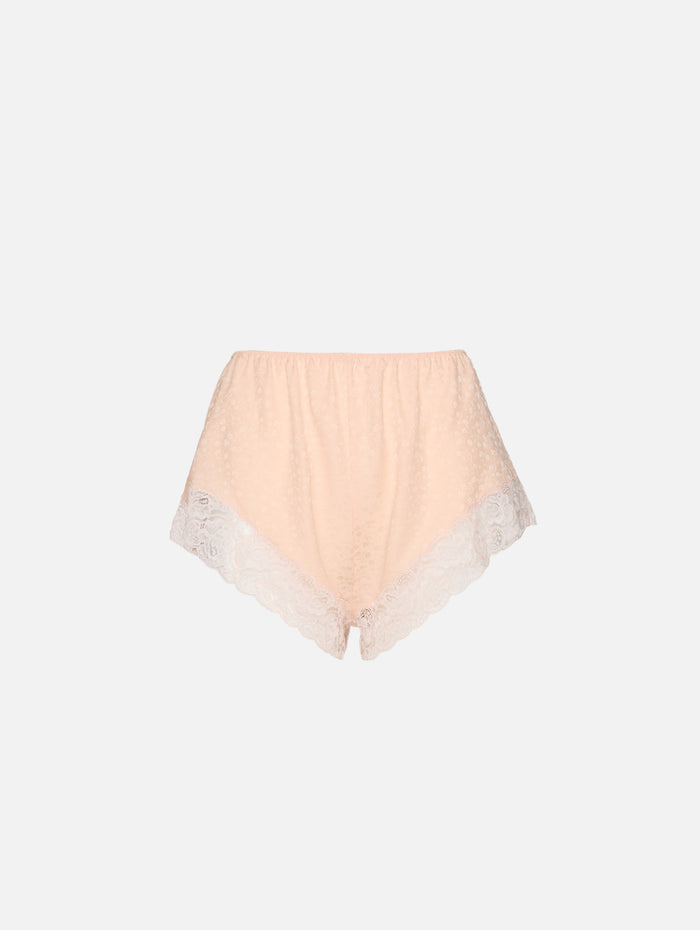 Lace Short,CHLOÉ,DELICATE PINK,Image 1