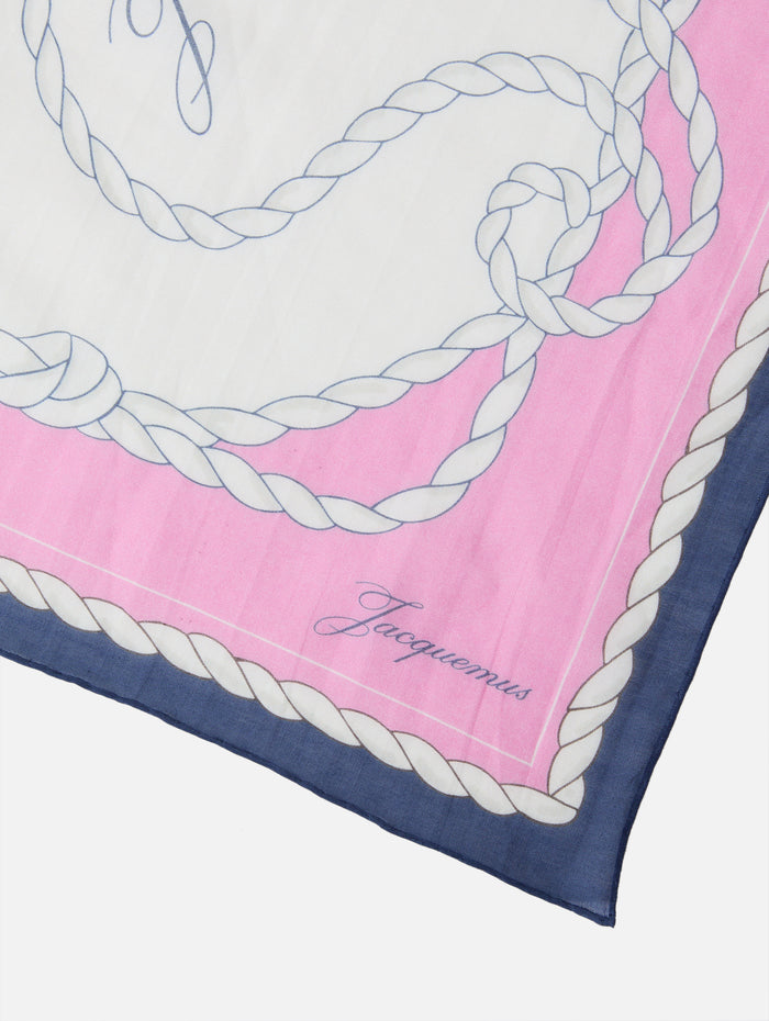 Pareo Hiippocampe Scarf,JACQUEMUS,PRINT SEAHORSES,Image 1