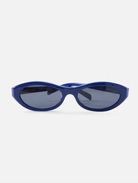 Triomphe Mini Sunglasses,CELINE EYEWEAR,SHINY BLUE/BLUE,Image 1